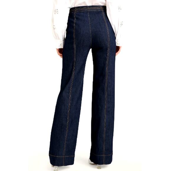 Cinq à Sept Women's Kenji Double Belted Wide Leg Pant 4 - Picture 2 of 12